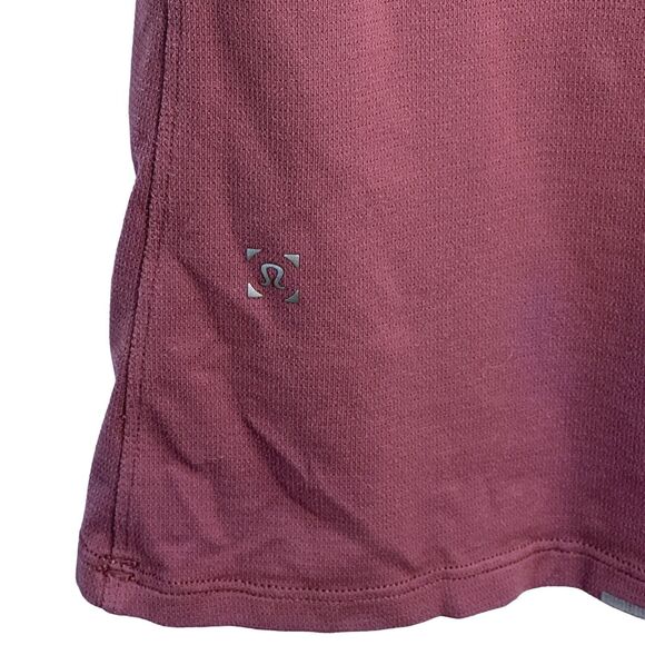 Lululemon Mens Performance Athletic Short Sleeve Shirt Eggplant Size Large - Picture 6 of 9